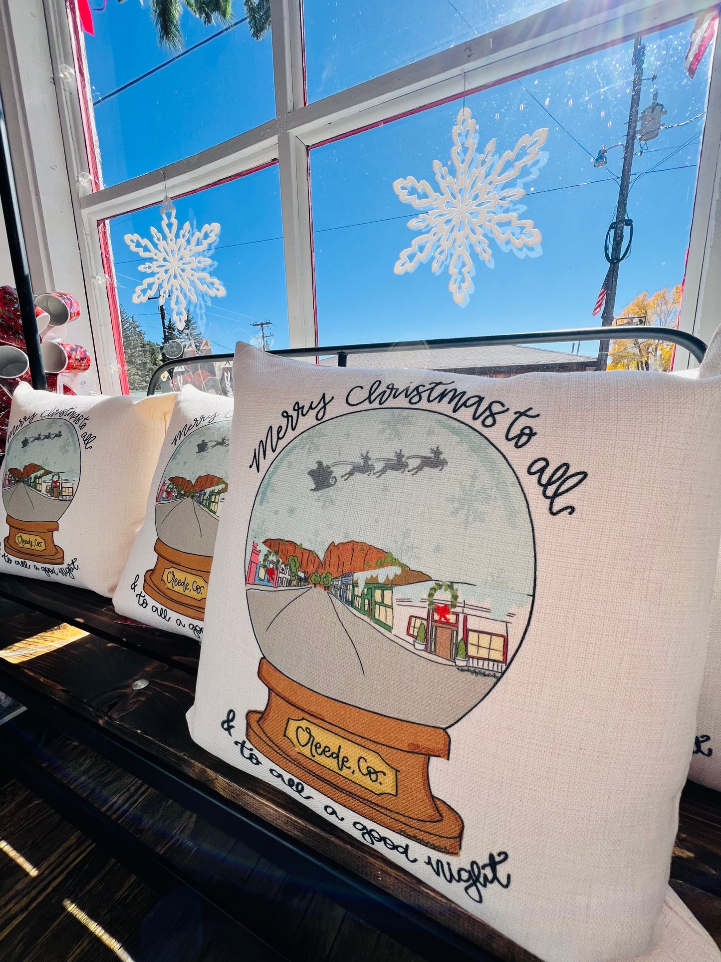 Creede Snowglobe Pillow