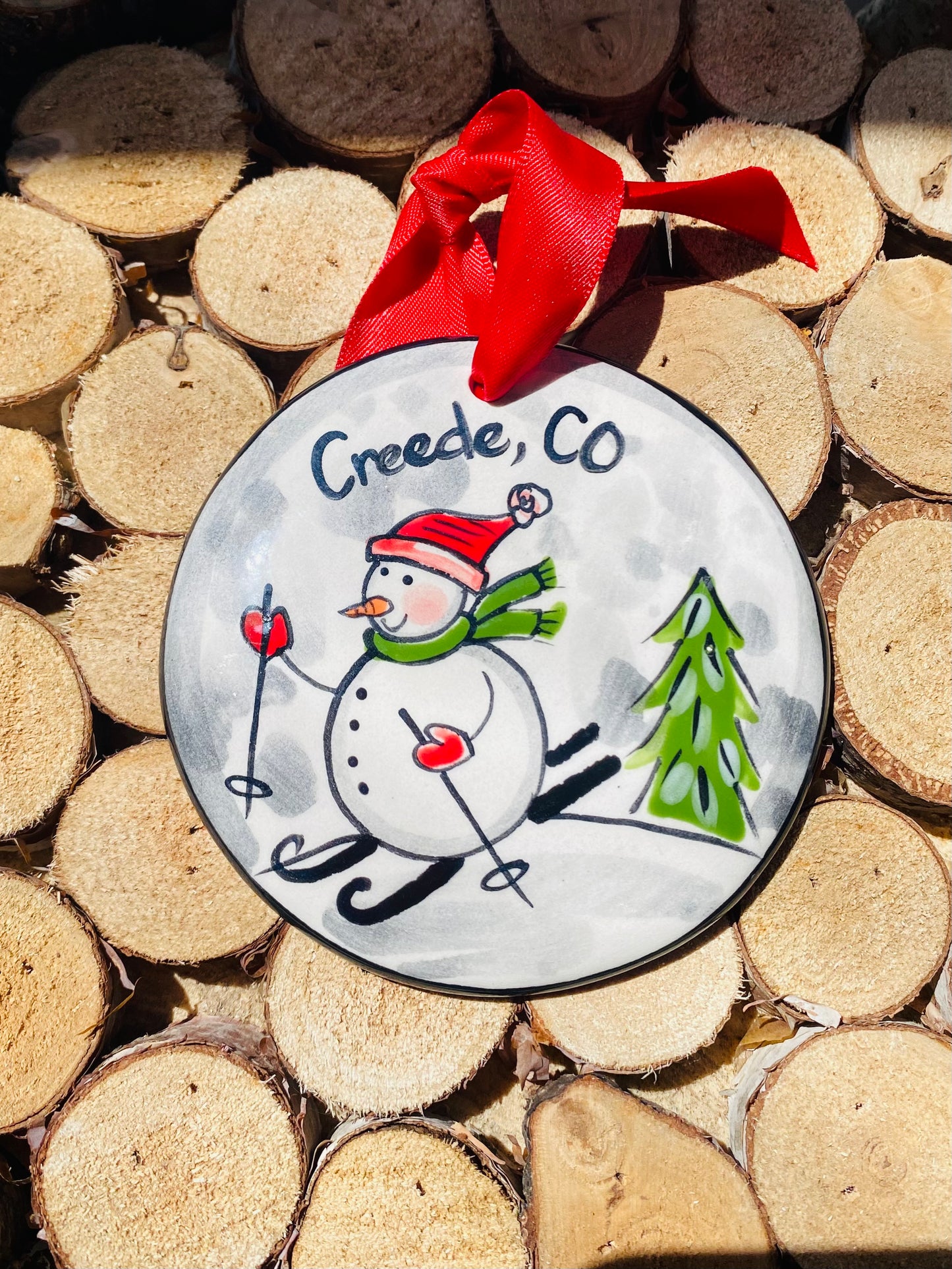 Hand Painted C+G Ornament