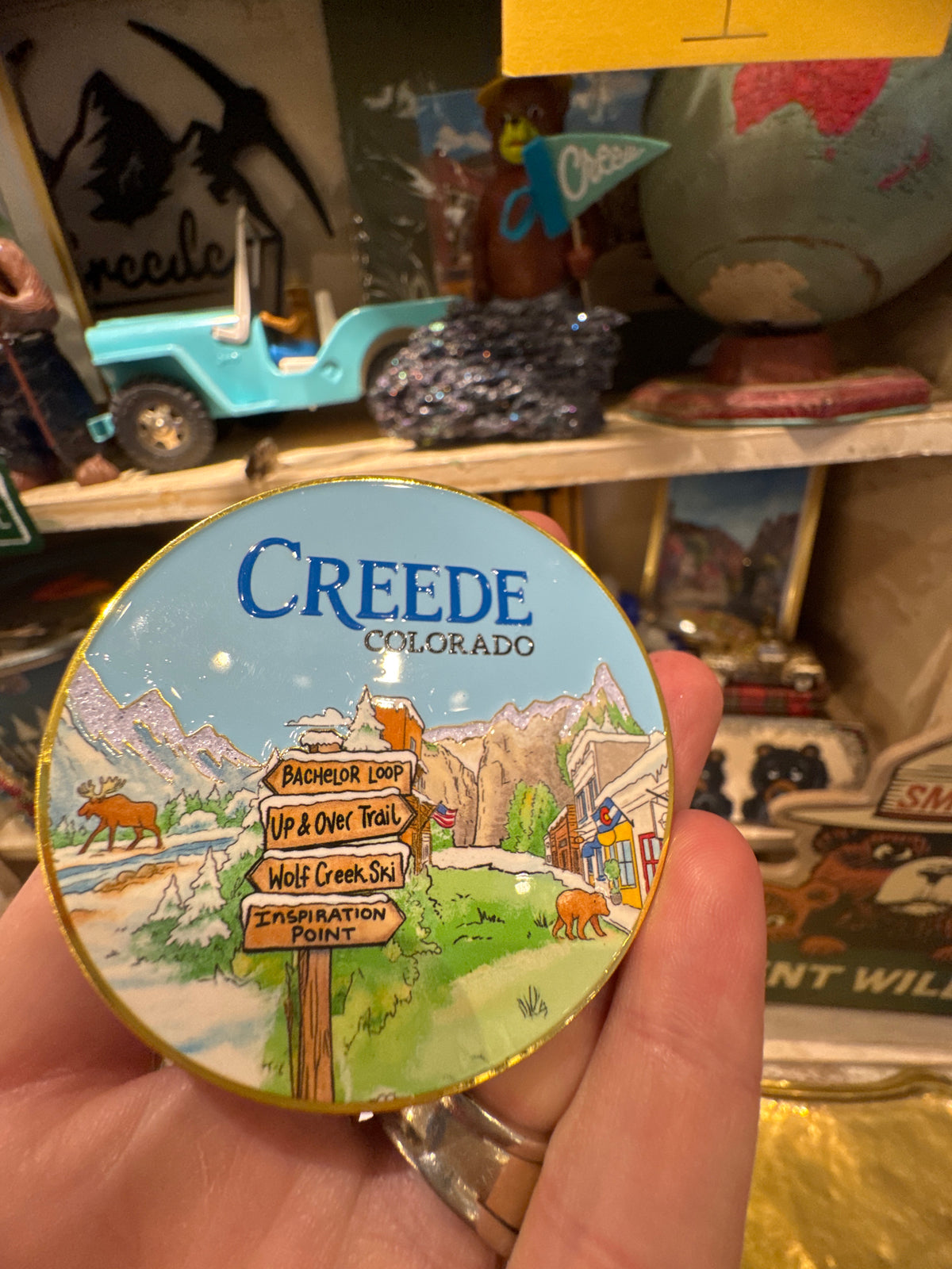 Town Round Magnet