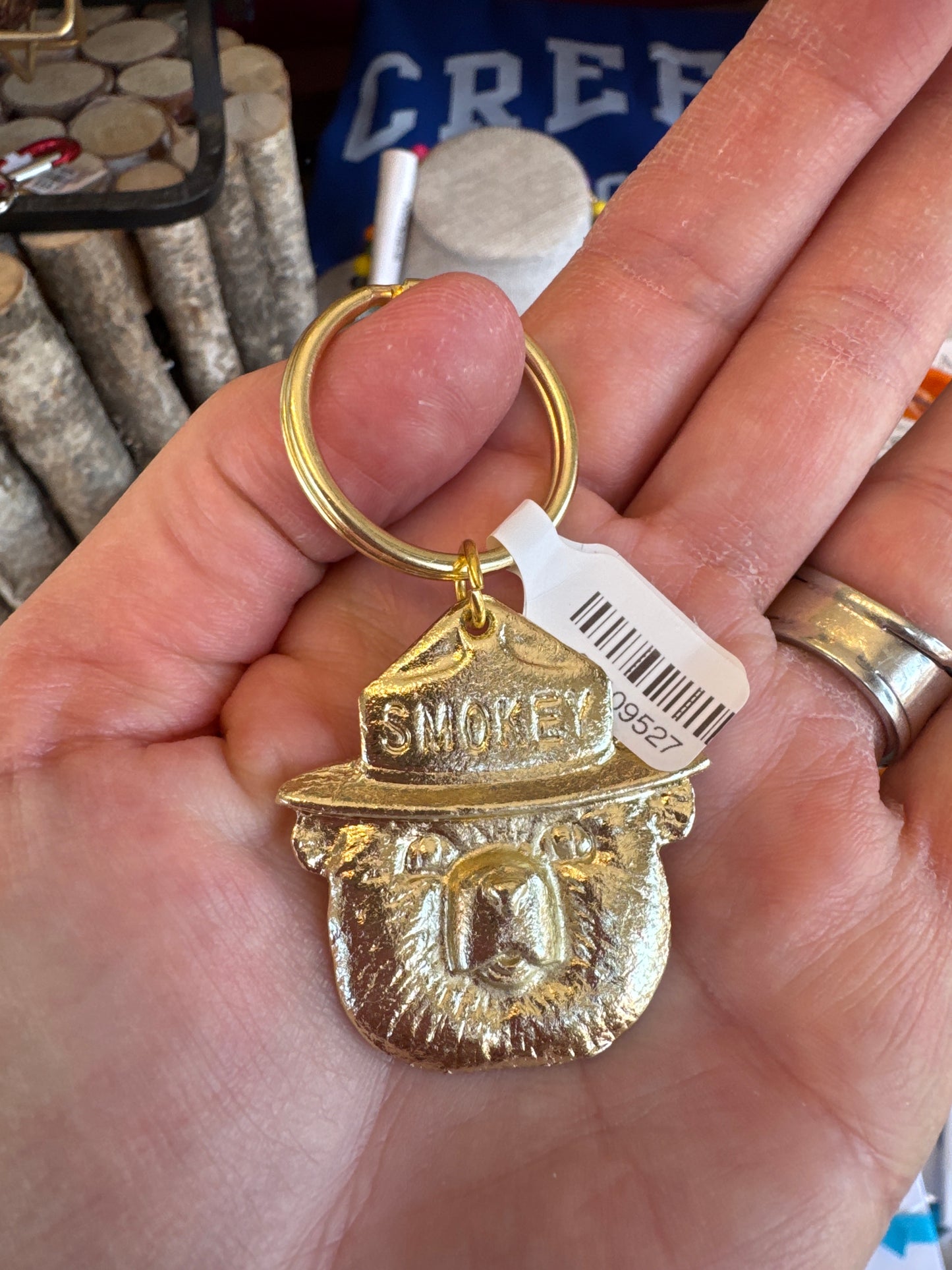 Gold Smokey Keychain