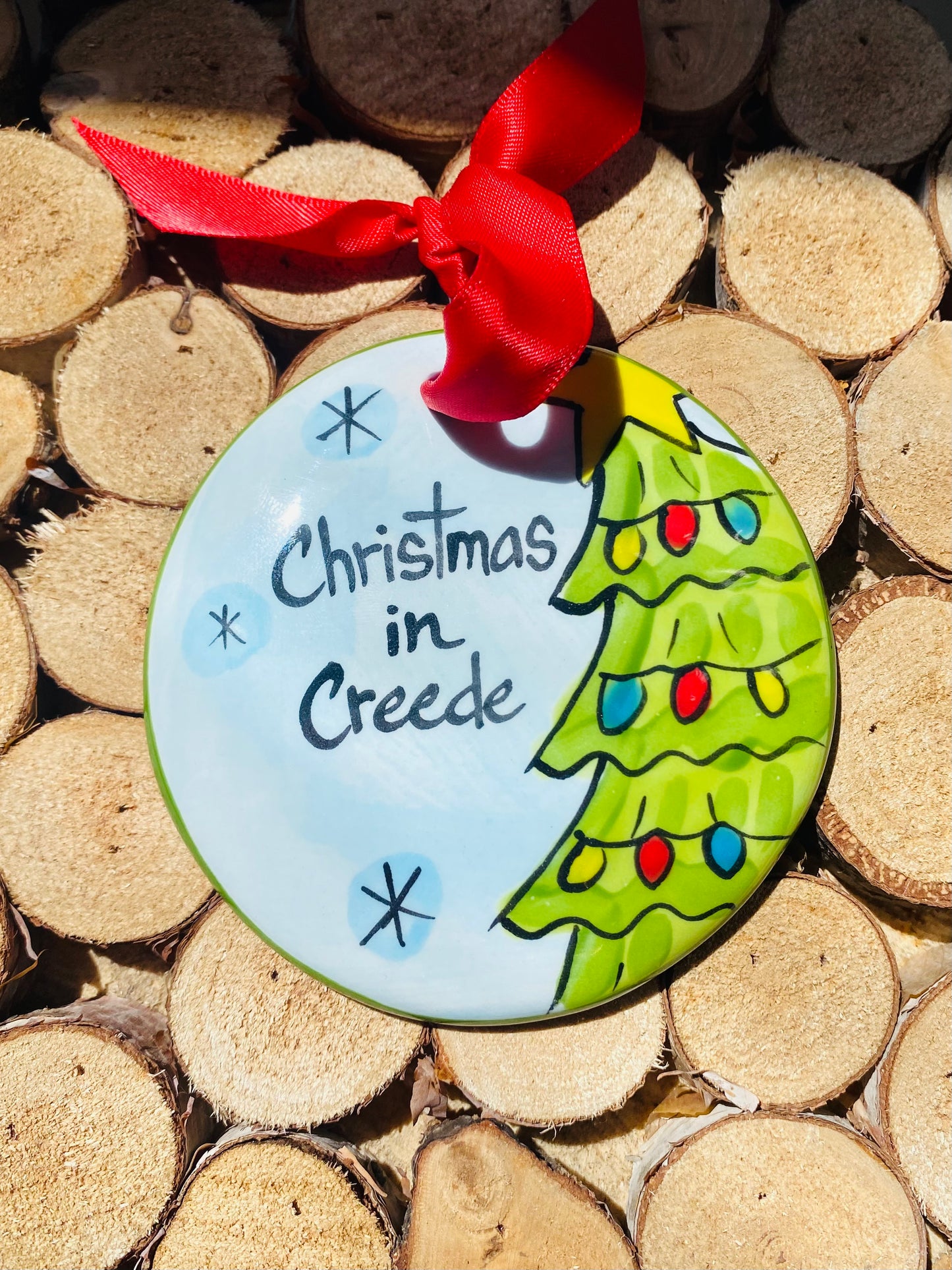 Hand Painted C+G Ornament