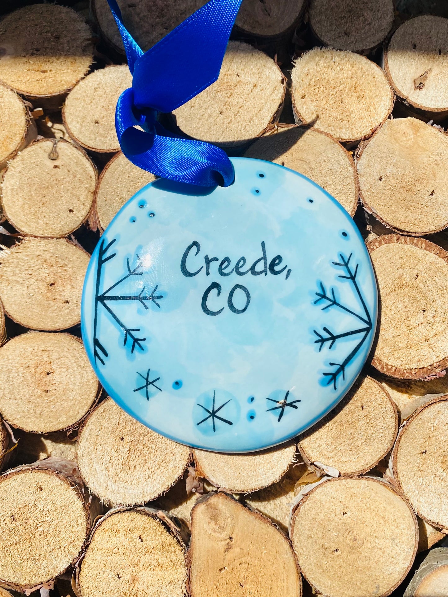 Hand Painted C+G Ornament