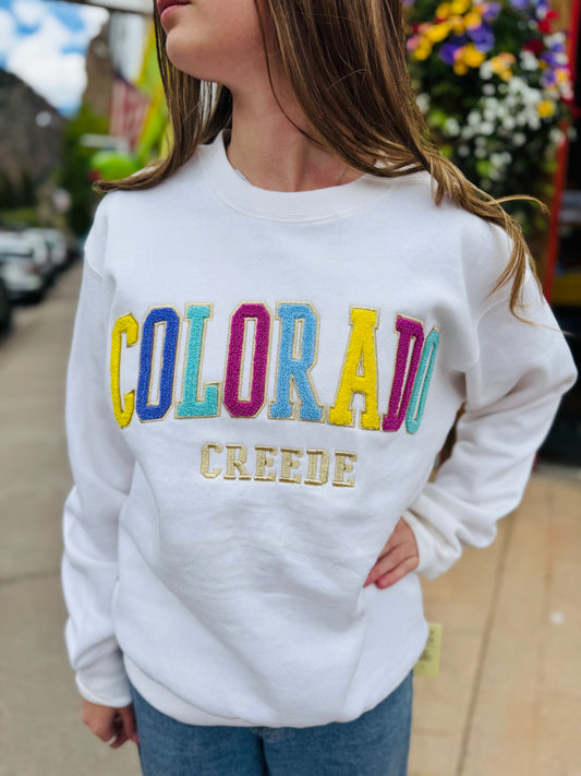 Chenille Gold Creede Swtshirt