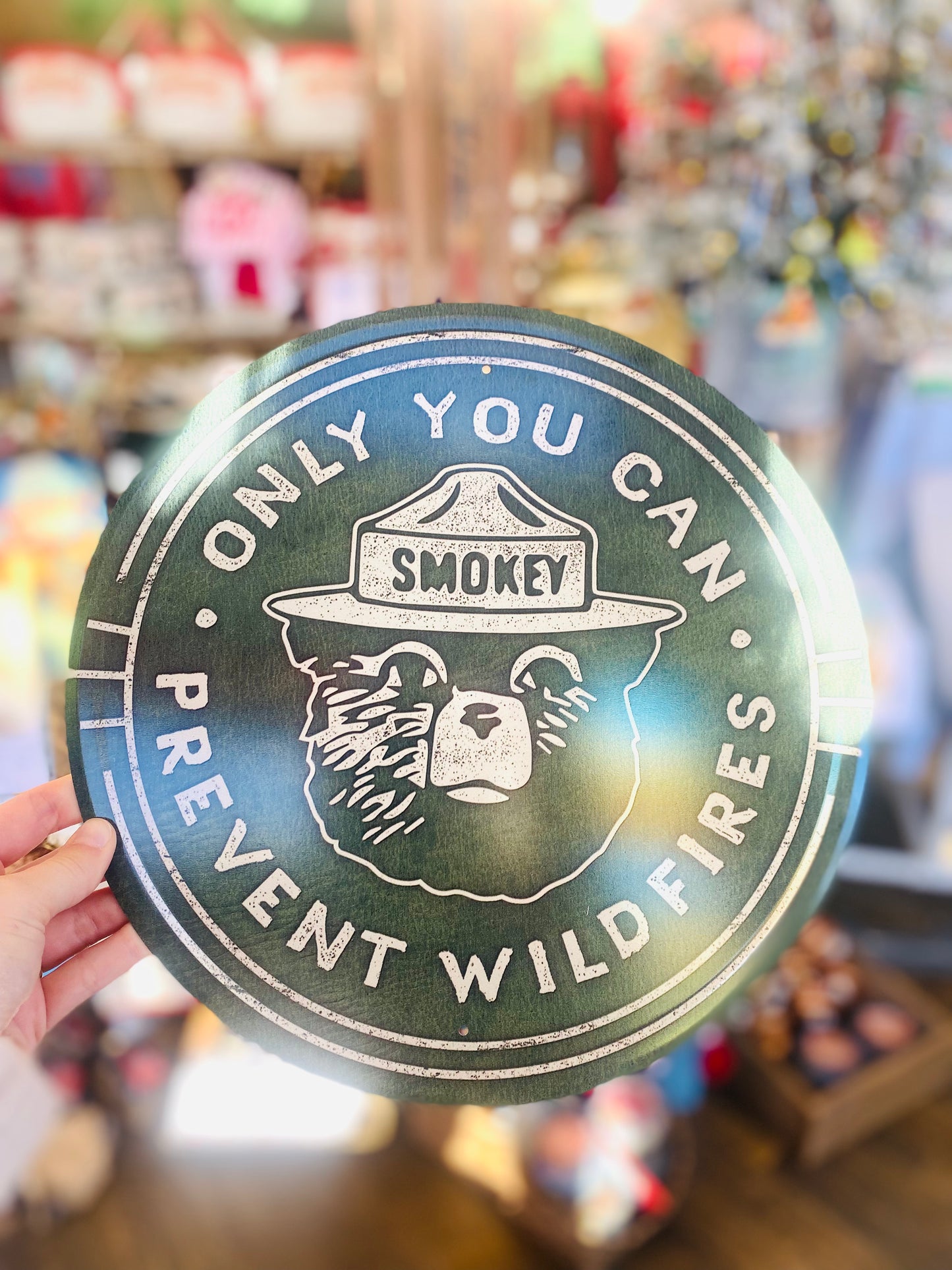 Smokey Metal sign decor