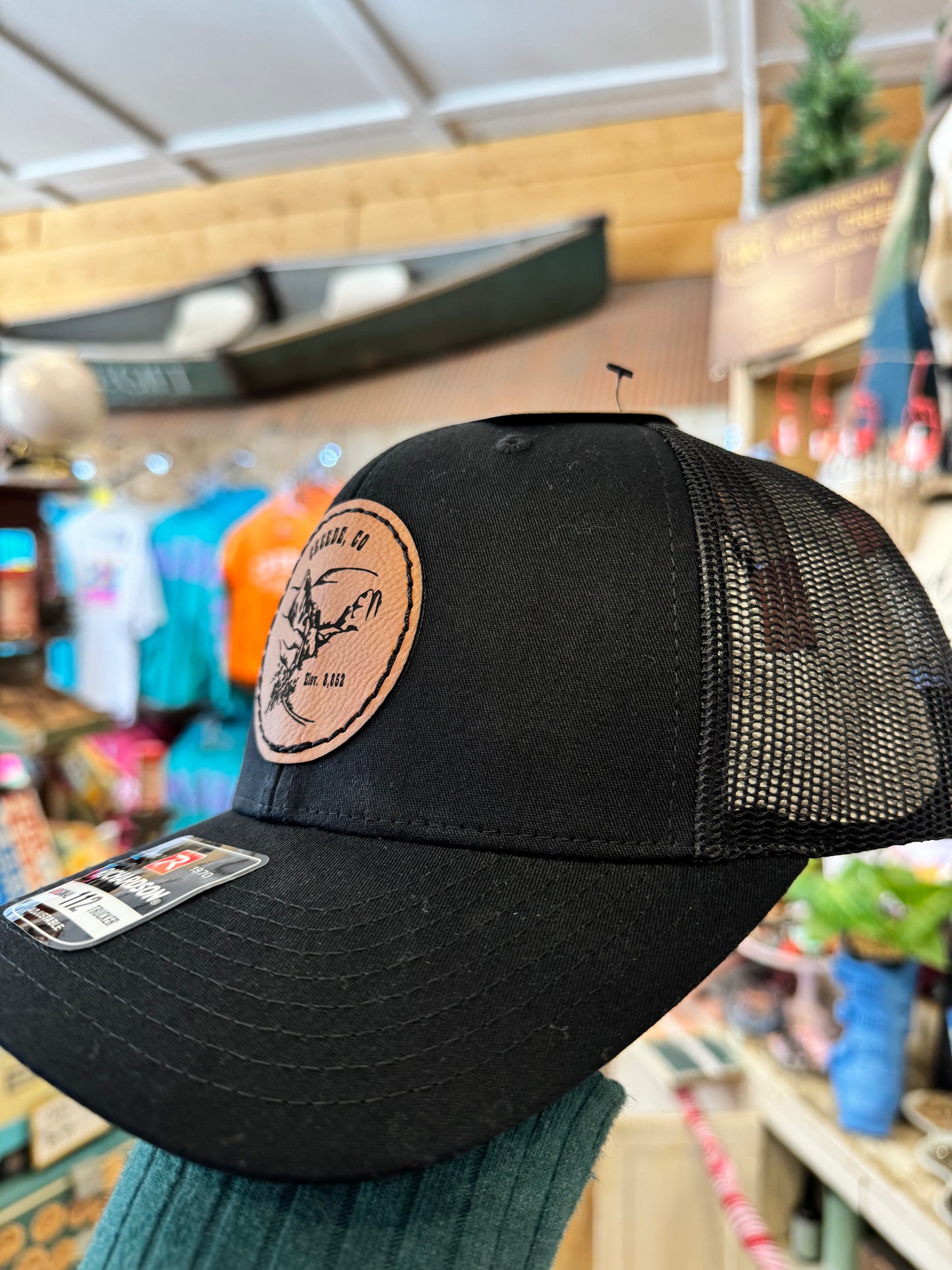 Creede Leather Patch Hat