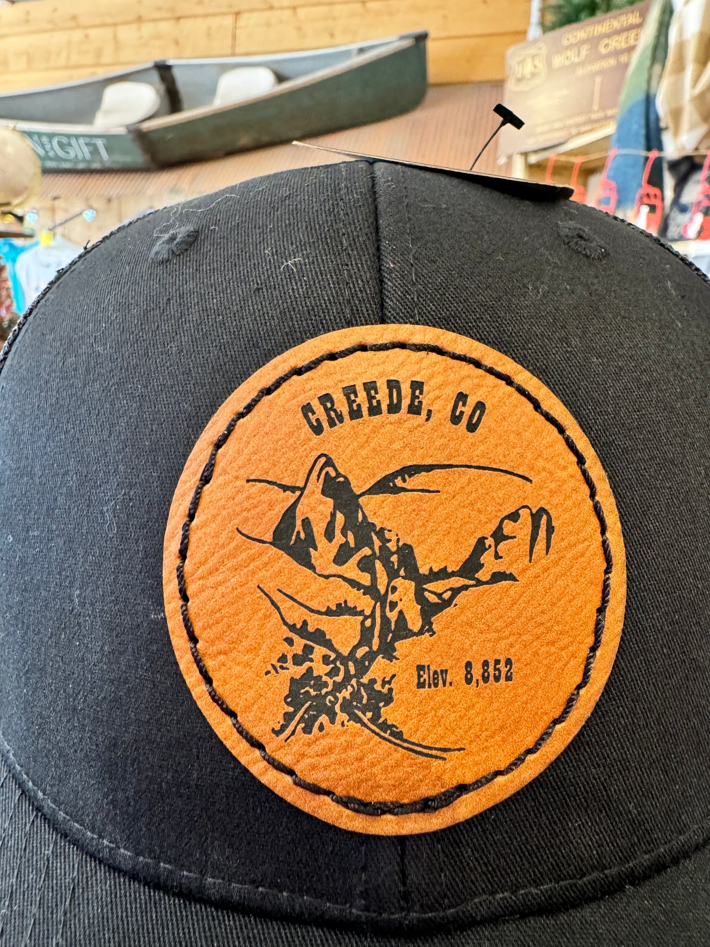 Creede Leather Patch Hat
