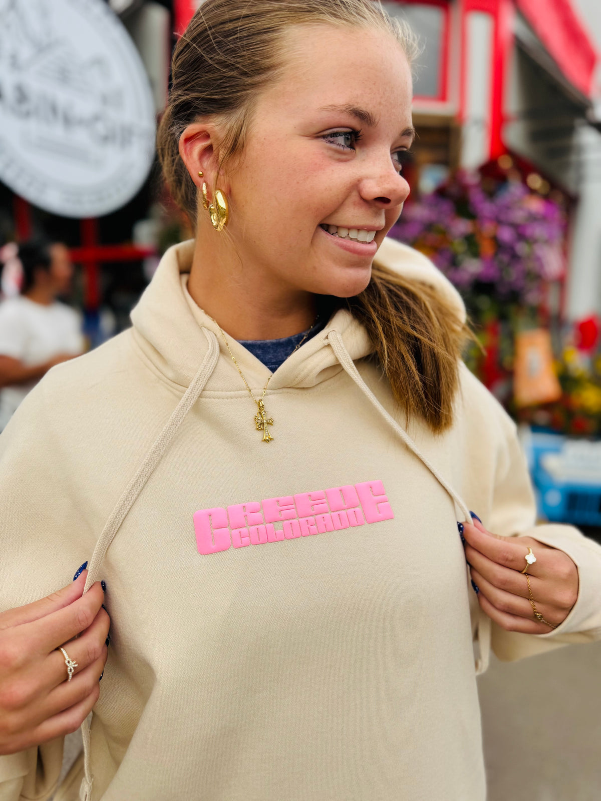 Hot Pink Creede Sand Sweatshirt