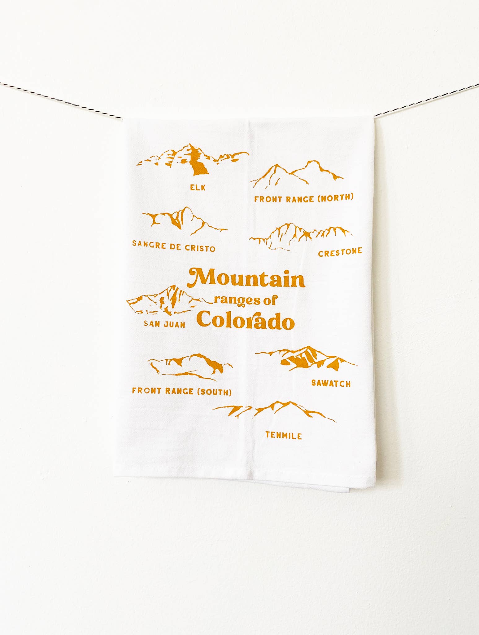 Colorado 14ners Kitchen Towel – Cabin + Gift Creede