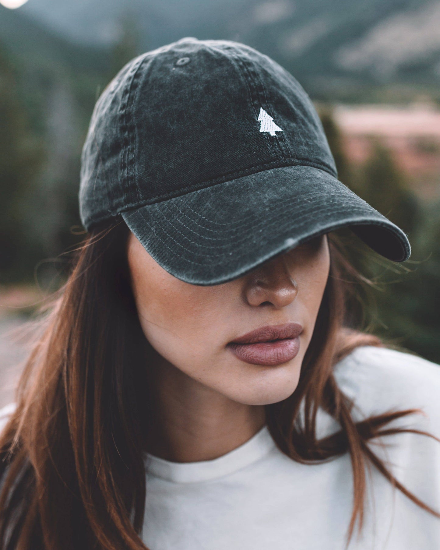 Green Pine Tree Dad Hat