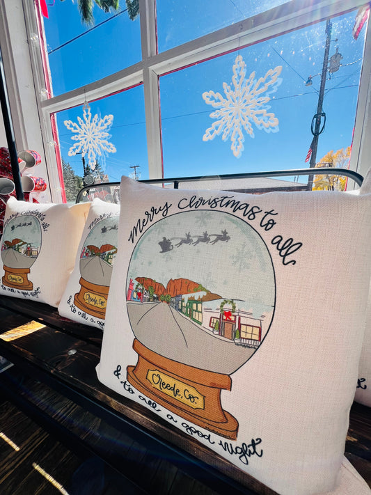 Creede Snowglobe Pillow