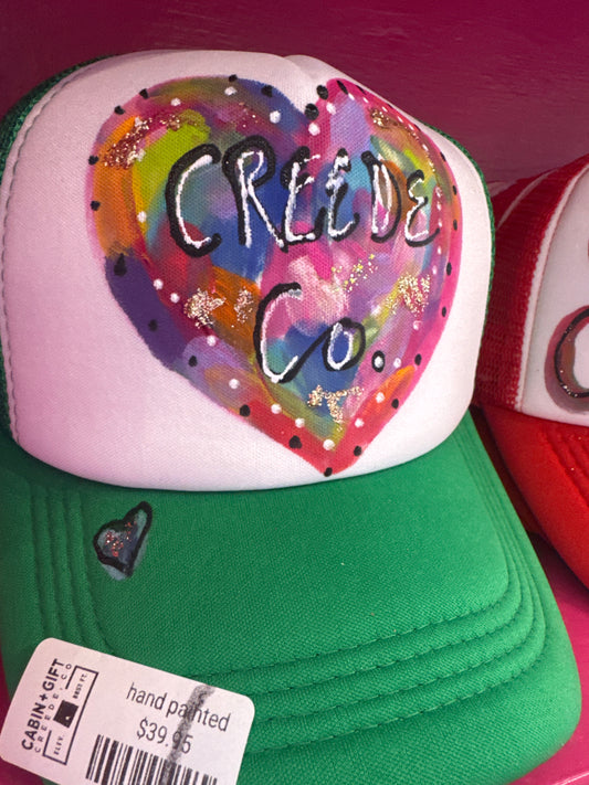 hand painted creede hat