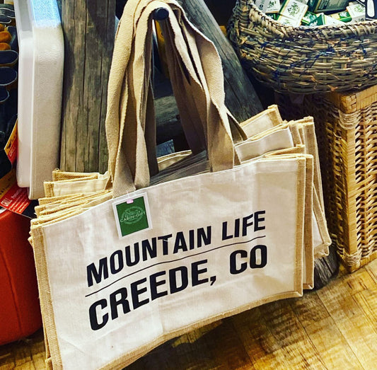 Printed Mountain Life Tote Bag