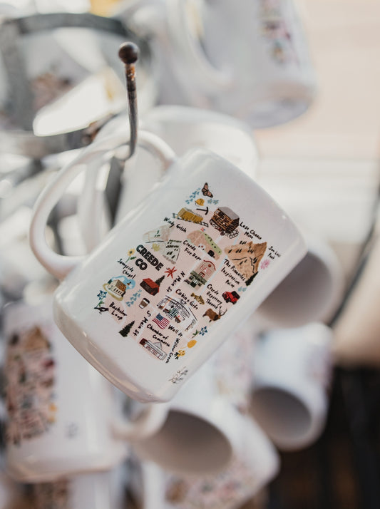 Creede Map Coffee Mug