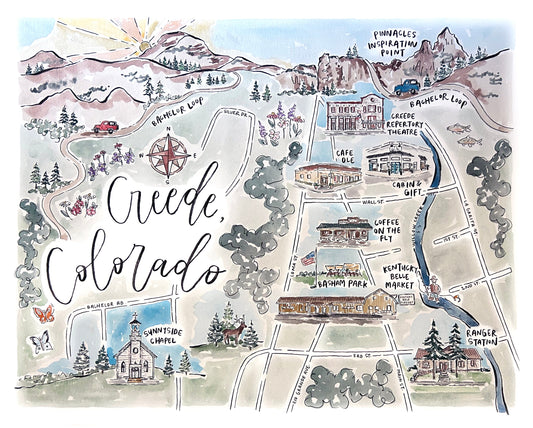 Creede Watercolor Print