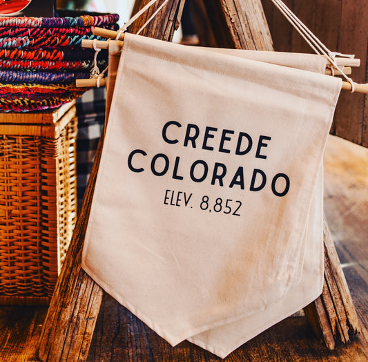 Creede Canvas Banner