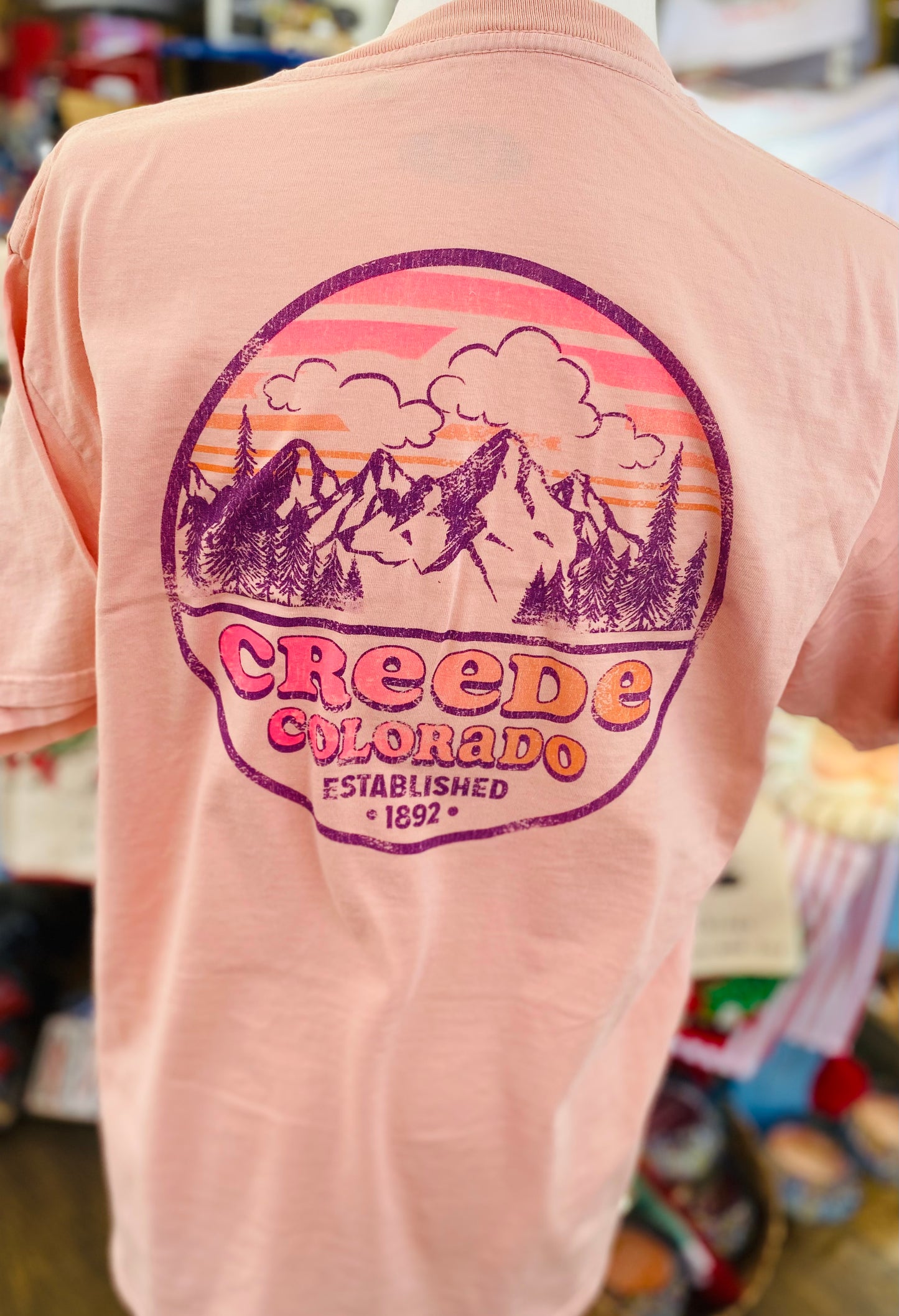 Pink Colorado Circle T-shirt