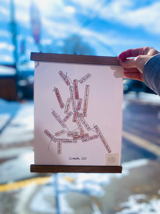 Creede Street Map Sign