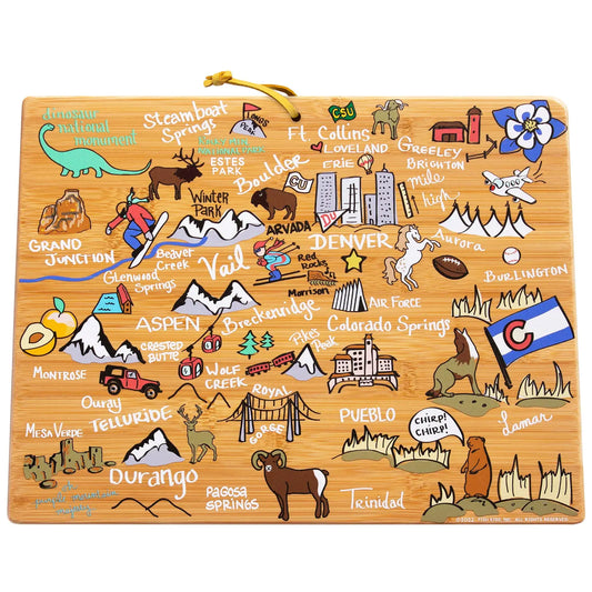 Colorful Colorado Cutting Board